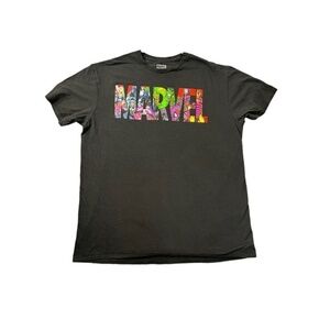 Marvel Comics Men's Tshirt Avengers Characters Black‎ Size XL